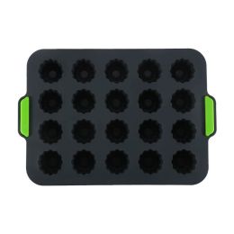 1pc 20 Cavity Jelly Tray; Food Grade Nonstick Silicone Mold; Pudding Fruit Ice Cube Mold; Kitchen Cooking Tools